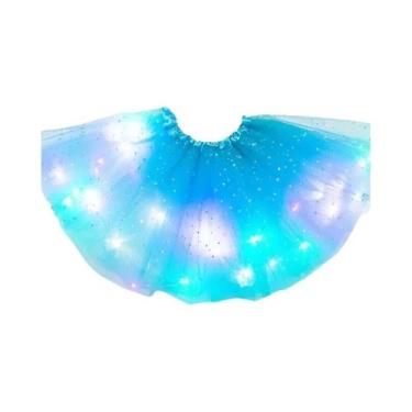 Imagem de Saia De Tule Com Luz LED Para Mulheres, Mini Tutu Para Fantasia De Dan