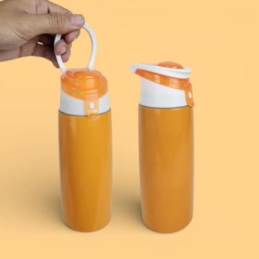 Imagem de Garrafa Sport Color com Bico 600ml Aluminio e Alça Refrescar - M do Br