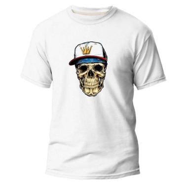 Imagem de Camiseta Básica Algodão Premium Estampa Digital Skull Raper - Pavesi, 