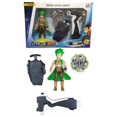 Imagem de Beyblade Burst Alter Chronos C/ Super Lançador + Grip Ganhe Boneco - T