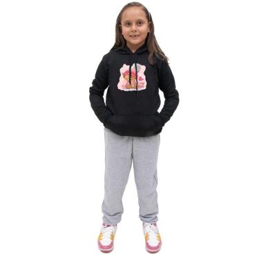 Imagem de Conjunto Infantil Moletom Flanelado Estampa Ursinho Menina-Feminino