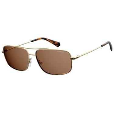 Imagem de Óculos de Sol Polaroid PLD 6107/S/X J5G - 60 Amarelo-Masculino