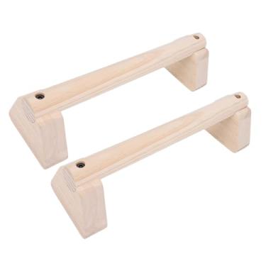 Imagem de Depisuta Barras de Flexão Paralelas de Madeira, Barras de Apoio de Mão Antiderrapantes, Alças Push-up para Treinamento de Força e Calistenia, Equipamento de Treino Doméstico (35cm)