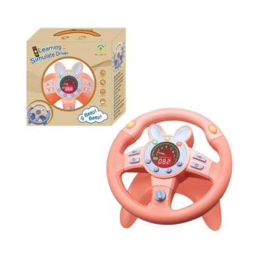 Imagem de Brinquedo De Volante Elétrico Para Crianças Com Luz E Som, Carro Educa