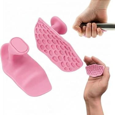 Imagem de Luva de Academia Grip Antiderrapante com Protetor Palmar – Unissex, Musculação - Ideal para Treino, Academia e Exercícios (Rosa)