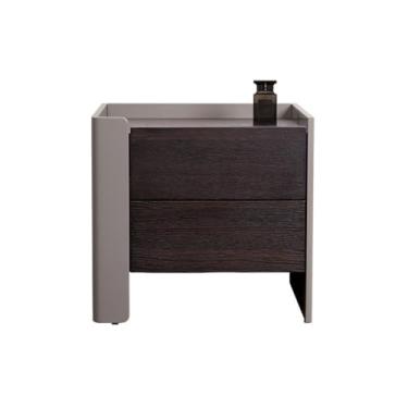 Imagem de URGDWEKJY Sofá escrivaninha estilo nórdico simples cor esfumaçada mesa de cabeceira armário de cabeceira quarto armário lateral sala de estar mesa pequena