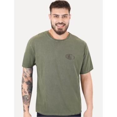Imagem de Camiseta John John Masculina Box Stoned Logo Verde Escuro-Masculino