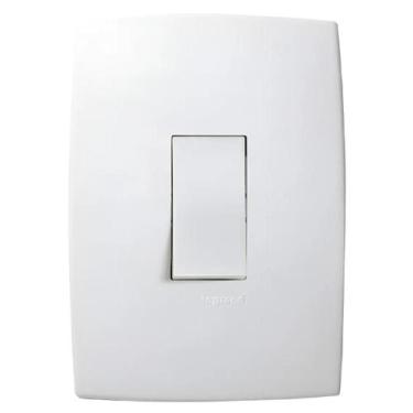 Imagem de Conjunto Interruptor Simples Pial Plus 611100 Branco Legrand 10 A 250v