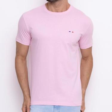 Imagem de Camiseta Masculina Básica Industrie com Bordado no Estilo Tommy Algodão Premium França-Masculino