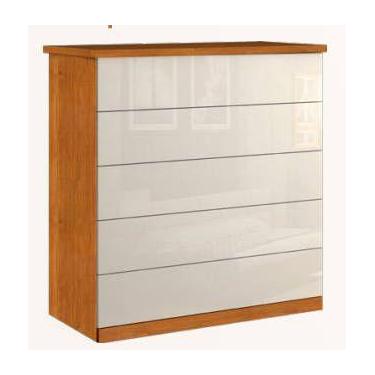 Imagem de Cômoda 5 Gavetas Telescópicas - Capri-Nature/Off - Bianchi - Bianchi M