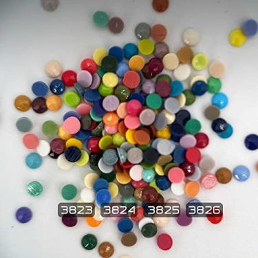 Imagem de Acessórios de pintura de diamantes, substituição para brocas redondas ausentes 3823 3824 3825 3826, broca de diamante de resina de strass, 4 cores pedras, 3500 peças por cor