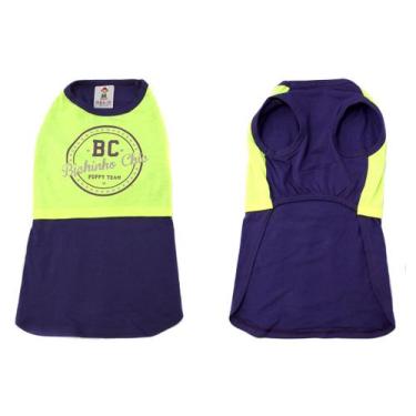Imagem de Camiseta Puppy Team para Cachorro e Gato Pet - Bichinho Chic, Violeta 