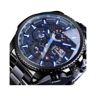 Imagem de Relógio Esportivo Masculino De Luxo Forsining Em Aço Inoxidável Com Mo
