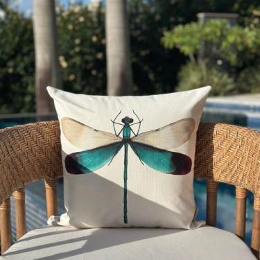 Imagem de Capa Almofada IMPERMEÁVEL ÁREA EXTERNA Libélula 45x45 - AMOFADAS