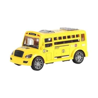 Imagem de Modelo De Ônibus Escolar Miniatura Para Meninos, Brinquedo Educativo C