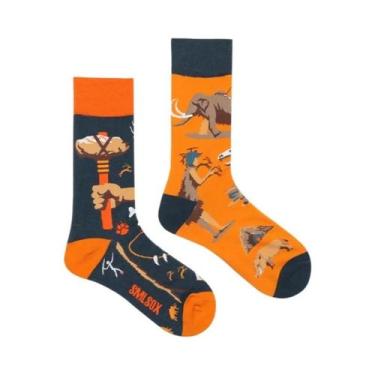 Imagem de Meias De Algodão Coloridas Unissex De Cano Alto Para Homens E Mulheres