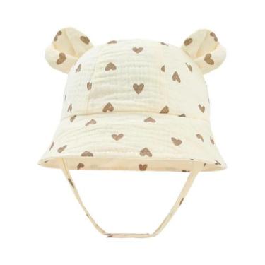 Imagem de Chapéu De Verão De Algodão Para Bebês, Chapéu De Sol Para Recém-nascid