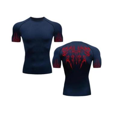 Imagem de Camiseta Masculina De Secagem Rápida Com Estampa Gótica, Respirável, E