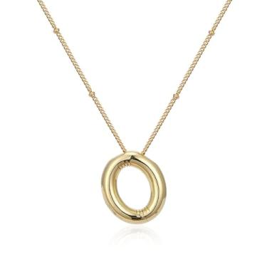 Imagem de JEKIXHUA Colar feminino com inicial bolha banhado a ouro 18 K, zircônia cúbica, balão, letra, alfabeto, nome personalizado, pingente, colares, joias, presentes, Zircônia cúbica, Zircônia cúbica