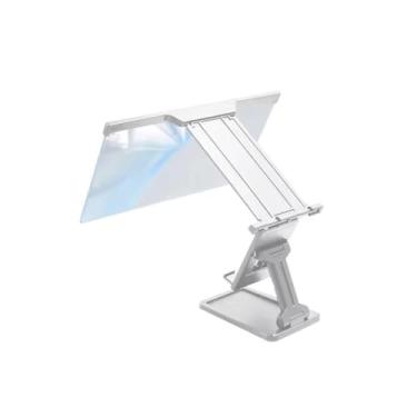 Imagem de Lupa de tela para celular, nova lupa de tela dobrável, lente de luz azul avançada de 30,5 cm, suporte portátil para telefone de mesa com tela S para jogos de vídeo e filmes, para escritório ou viagem