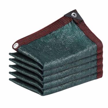 Imagem de 85% tecido protetor solar de rede de sombra - cobertura de estufa, tela de privacidade de varanda, sombra de canil para animais de estimação - malha durável com ilhós para plantas e flores (2 x 16 m)