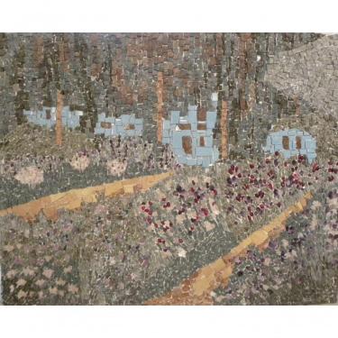 Imagem de Painel Jardim De Monet Em Mosaico 120x150