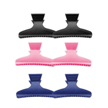 Imagem de Kit 6 Piranhas De Cabelo  Prender Separar Mechas 80mm ix