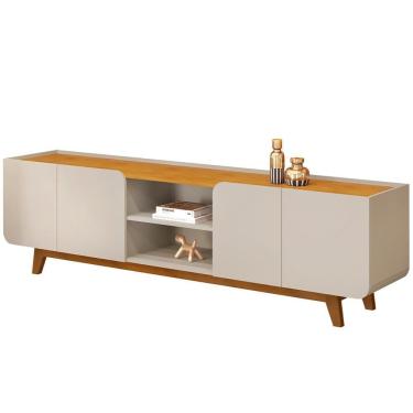 Imagem de Rack Para Sala De Estar Tv 75 Pol Cine D05 Bali Cedro