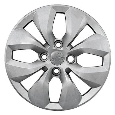 Imagem de Calota Grid Aro 13p 240ca-pta Prata Volkswagen Gol G6 2014/ 16 Cubo Alto - Pc / 4