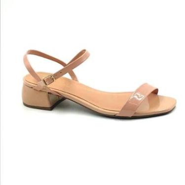 Imagem de Sandália Via Uno Verniz Salto Baixo 796018-Feminino