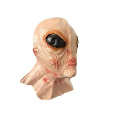 Imagem de Máscara Alien Extraterrestre ET Rosa Halloween Látex - MHR