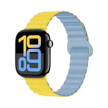 Imagem de Pulseira Esportiva Magnética De Silicone 42mm 44mm 45mm 46mm 49mm Para