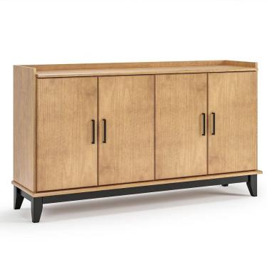 Imagem de Buffet Aparador 100% Madeira Maciça 4 Portas 152 cm Noble