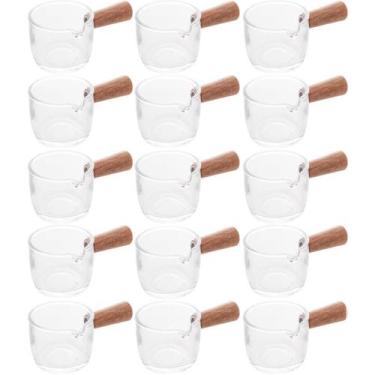 Imagem de Kit 15 Molheiras de Vidro para Restaurantes Panquecarias 50ml Cremeira
