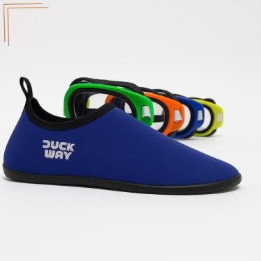Imagem de Duck Way Sapatilha infantil - DuckWay, Azul, 32