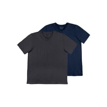 Imagem de Kit com 2 Camisetas Masculina Hering 022b, G