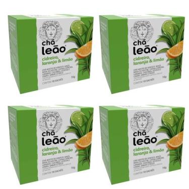 Imagem de Kit 4 Chá Leão Cidreira, Laranja e Limão 10 Sachês