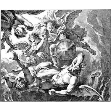 Imagem de Placa Quadro Arcanjo Michael Impressão Direto No Mdf 20x30cm - ARTSIM