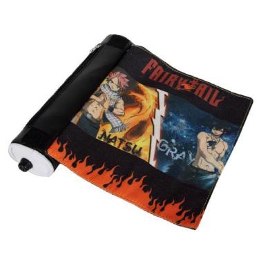 Imagem de Bolsa de lápis Fairys Tails de poliéster impermeável de grande capacid