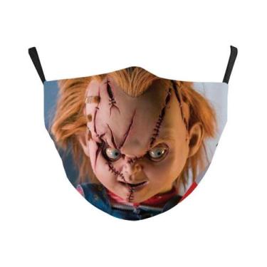 Imagem de Máscara facial Nightmare IT Chucky com filtro para adulto/criança - yi