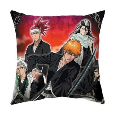 Imagem de Capa de almofada Bleachs Anime Decorative 45x45cm em veludo pêssego - 