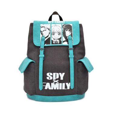 Imagem de Mochila escolar Spys Family Anime para crianças 31x15x40cm - yiweisai