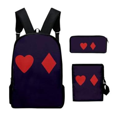 Imagem de Conjunto de mochilas escolares, mochila Hunters, bolsa de lápis Messen