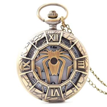 Imagem de Relógio de bolso Spiders Retro para crianças com corrente - yiweisai