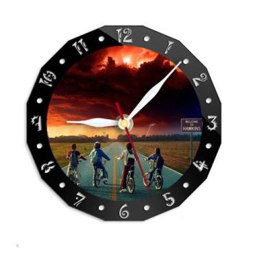 Imagem de Relógio de parede Strangers Silent Non-Ticking 15 cm de vidro+acrílico