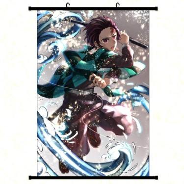 Imagem de Pintura de parede em tela Demons Slayers Kamados Tanjirou - yiweisai