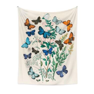 Imagem de Tapeçaria para pendurar na parede Borboleta 150x130cm de fibra de micr