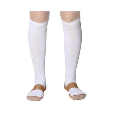 Imagem de Meias De Compressão Em Cores Sólidas Para Circulação Sanguínea, Esport