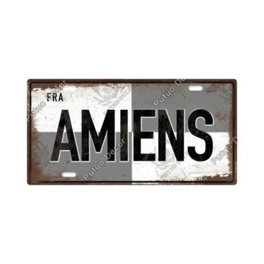 Imagem de Placa De Metal Vintage Francesa Com Tema Urbano, Letreiro De Lata Esti