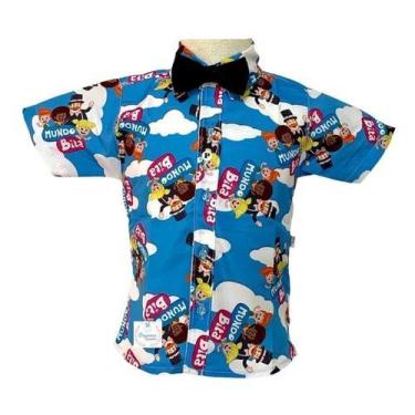 Imagem de Camisa Infantil Temática Mundo Bita - PEQUENOS ENCANTOS BABY, Azul, P 
